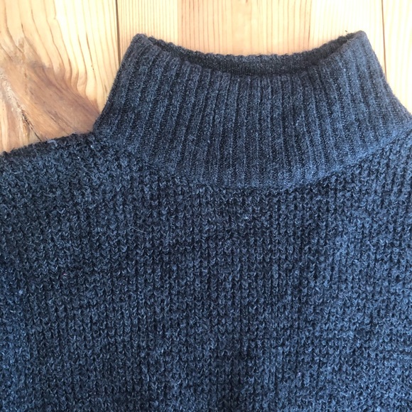 Dark Gray Mockneck Sweater - Picture 3 of 6